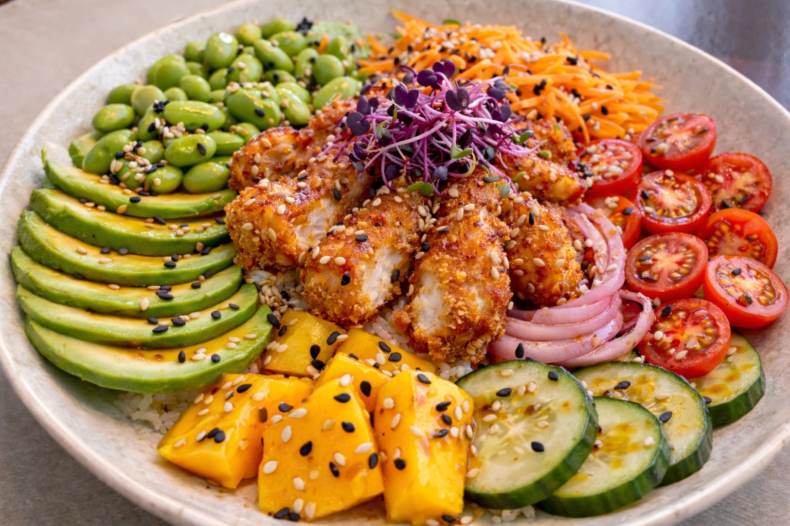 POKE BOWL POLLO CRUJIENTE