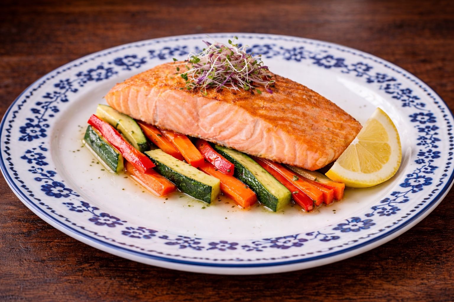 SALMON NORUEGO AL HORNO