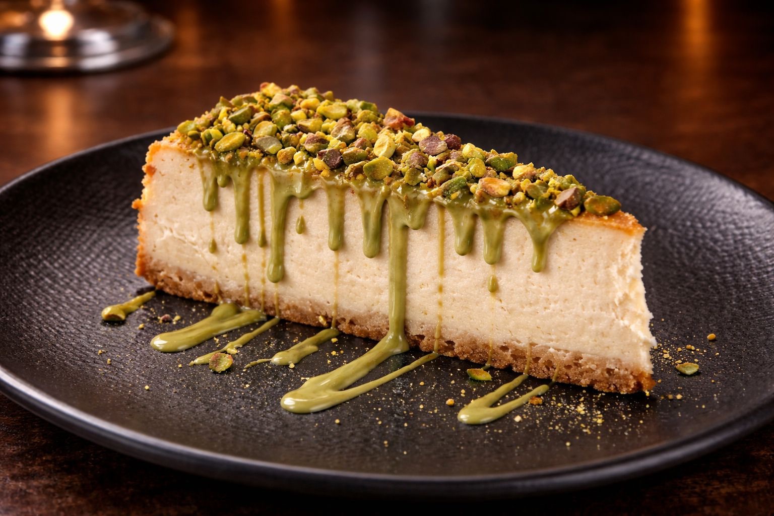 CHEESECAKE DE PISTACHO
